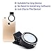 Cyxus [Adjustable 3 Stages Brightness] Round Spotlight (Clip to Phone) Portable Mini Spot Selfie Flash 9 LEDS Night Light for Any Cell Apple iPhone 6s/6 Plus (Black)