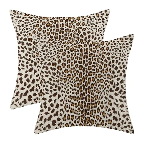 Leopard Print Pillow Covers Inches