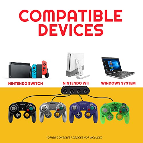 EVORETRO Gamecube Controller Compatible for Switch, wii Console and PC