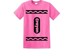 GREENMILL APPAREL Crayon Tshirt Halloween Costume for Men Women Adult Size | Funny Cool Shirt idea | Graphic tee