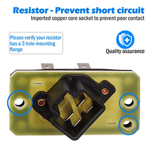 PartsSquare 4L3Z19A706AA 973015 4P1367 3A1115 RU382 Heater Blower Motor Resistor Replacement for Ford ESCAPE EXCURSION EXPEDITION 2001-2005 Compatible with Ford F-150 1999-2003