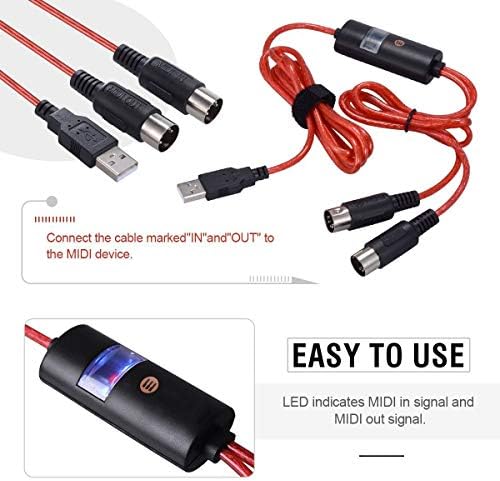 MIDI to USB signal converter cable priced at $19.76.