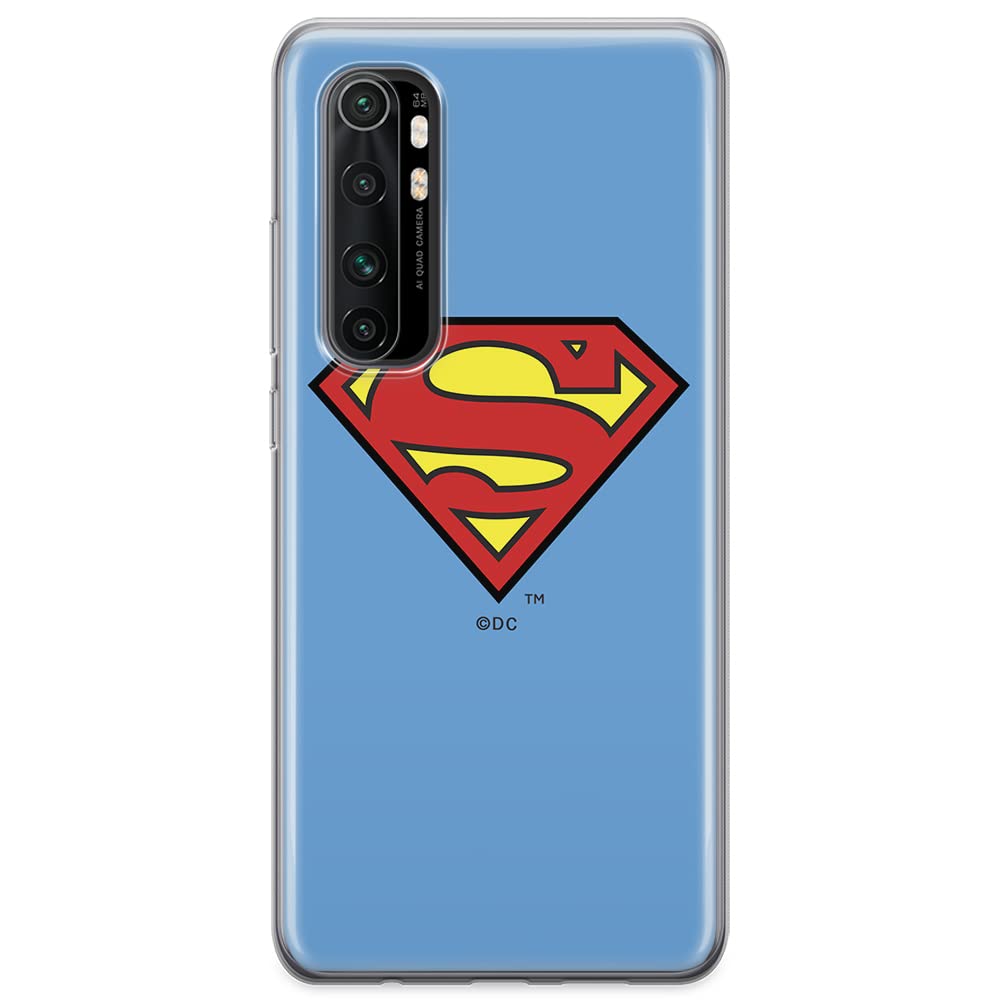 ERT GROUP mobile phone case for Xiaomi MI NOTE 10 Lite original and officially Licensed DC pattern Superman 002 optimally adapted to the shape of the mobile phone, case made of TPU