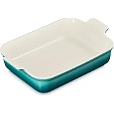 Le Creuset Stoneware Heritage Rectangular Dish, 4 qt. (12" x 9"), Riviera