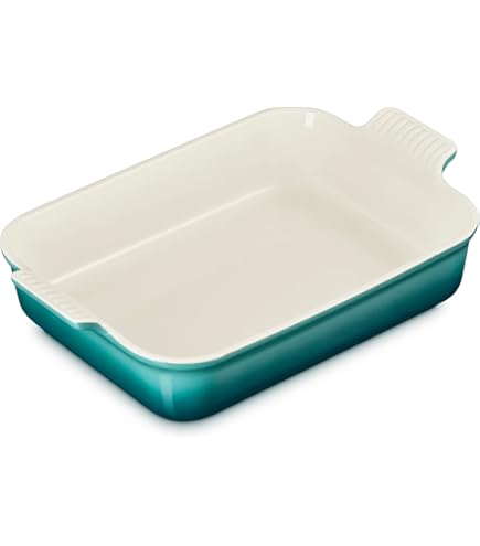 Amazon.com: Le Creuset Stoneware Heritage Deep Rectangular Lasagna