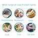 JINHEZO Disposable Gloves, Large, Clear (Pack of 500)