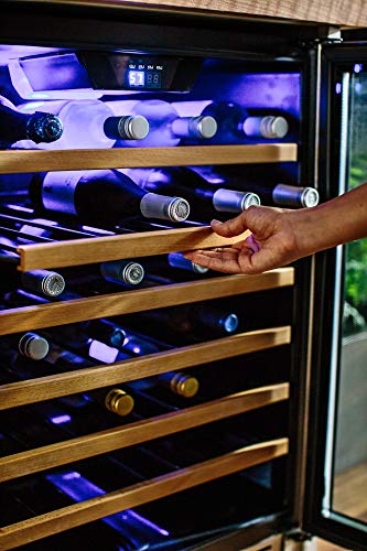 EdgeStar-53-Bottle-Built-In-Wine-Cooler-Stainless-SteelBlack