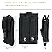 Huijukon Tactical Phone Belt Holster Molle Smartphone Pouch for iPhone 11 Pro iPhone 7/8 iPhone 7/8 Plus, Galaxy Note 8 / S7 / S8 Edge, Moto X with Slim Case (Black)