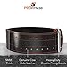 ProFitness Dark Leather Workout Belt (4 Inches Wide) – Proper Weightlifting Form – Lower Back and Lumbar Support for Cross Training Exercises, Powerlifting Workouts, Deadlifts (Black/Red, Medium)