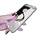 iPhone 6 Case ,LA GO GO(TM) Beauty Luxury Diamond Hybrid Glitter Bling Soft Shiny Sparkling with Glass Mirror Back Plate Cover Case for Apple iPhone 6 (4.7) - Retail Packaging (Silver)