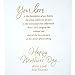 Hallmark Mahogany Mother's Day Card for Wife (Your Love is The Foundation of Our Family), Wife, Family Foundation (0599MBC9965)
