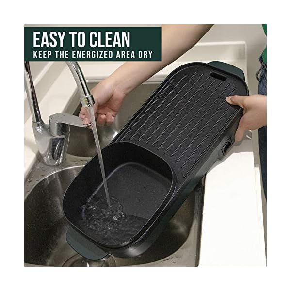 Uten Portable Electric Grill, Electric Barbecue Grill Indoor Hot Pot Chafing Dish, Large Capacity Household Electric…