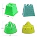 Mini Sand Molding Tools 6Pcs Castle Building Model Beach Toys Kit for Kids - Random Color