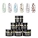 Saviland Builder Gel - Glitter Gel Nail Kit 6 Colors Nail Extension Gel Nail Enhancement Manicure Kit for Gel Polish Starter and Professional Nail Technician Gift Box Set
