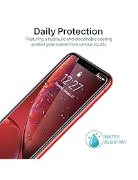 LK Protector de pantalla para iPhone XR 6.1, cristal templado con garantía de por vida