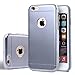 JXPC (Original Series) Portable Thin and Slim Design Metal Coating Protection (Simple Fit)for iPhone 6/6s Case (4.7)(Gray)