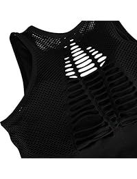 Hopgo Sujetador deportivo sin costuras de malla de alto impacto para entrenamiento, correr, correr, yoga, largo