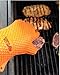 Silicone BBQ Gloves Pair 1 Meat Claw 1 BBQ Brush Strong Heat-Resistant Material Use for Barbecue Baking Cooking Boiling Potholder Smoking and More Great for Indoor & Outdoor E-Book + Hook for Gloves
