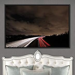 signwin Framed Canvas Wall Art Light Exposure Colorful...