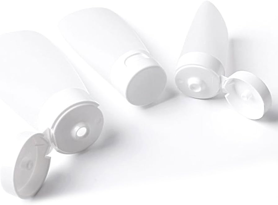 KEAIYYJ 30 ml 1 oz Travel Size Plastic Squeeze Bottles for Liquids, Empty Refillable Containers Dispenser Bottle, Environmental Protection Materials, 4 Pack