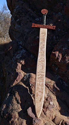 Boy Scout Oath - Wooden Sword Wall Art - Hand Crafted - Made in the USA