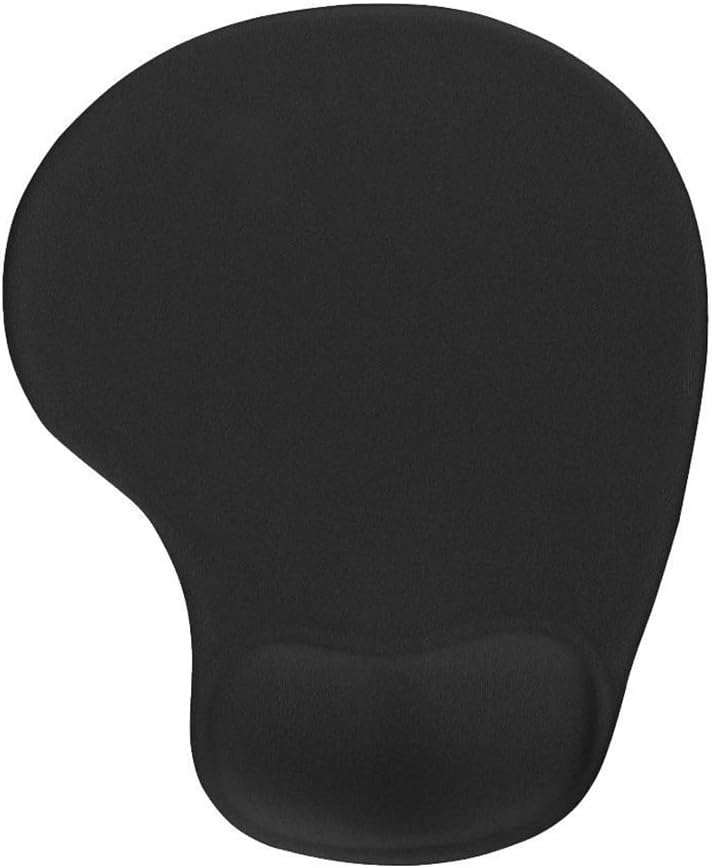 YingStar Mouse Pad Mouse Mat with Gel Wrist Rest Support Anti-Slip Rubber Base Comfort Gaming Mouse Pad for Laptop Computer PC (Black)