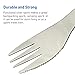 Individual Camping Spork – Spoon Fork Knife Dinnerware Camp Cooking Utensil – Set of Single Spork With Carry Pouch