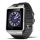 DZ09 smart watch latest card Bluetooth support Android Apple system, watch mobile phone Android smart mobile phone watch (Silver)