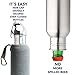 Stainless Steel Beer Bottle Cooler - NEW Design Prevents Leaks + Bottle Stopper + Insulated Bag + Bottle Opener + Carabiner - 12 OZ Bottles- Keeps Beer Ice Cold By Smart Ideas for Life