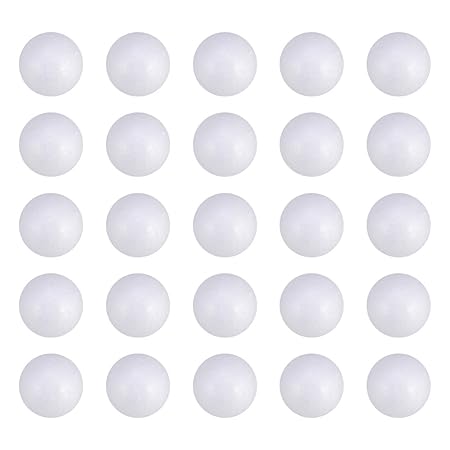 Heallily Palline Di Schiuma Bianca Polistirolo Polistirolo Palline Artigianali Palline Per Decorazioni Artistiche Per Progetti Scolastici Per La Casa