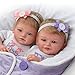 The Ashton-Drake Galleries Mayra Garza Lifelike Poseable Twin Baby Doll Set with Baby Bunting