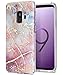 SPEVERT Galaxy S9 Case,Samsung Galaxy S9 Case,Marble Pattern Hybrid Hard Back Soft TPU Raised Edge Ultra-Thin Shock Absorption Slim Protective Cover Case for Samsung Galaxy S9 2018 - Pink