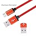 Frieso Micro USB Charging Cable, 10-Feet (3 Pack) - Red