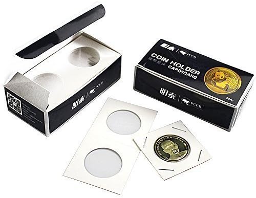 PCCB Coin Flip Assortment Coin Protection Clip Cardboard 2 x 2 Inch Holders 50pcs