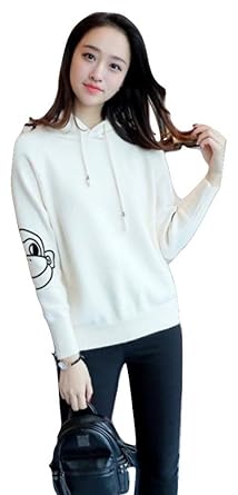 Amazon Co Jp ガールズ 通学 高校生 猿漫画 長袖 ニット セーター