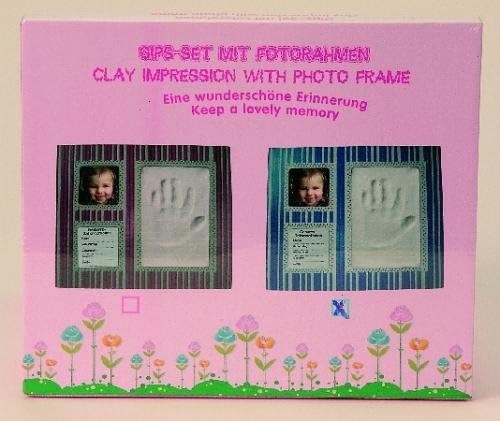 Empreintes Main Moulage Ventre Bebe Empreinte De Pied Bleu Amazon Fr Cuisine Maison