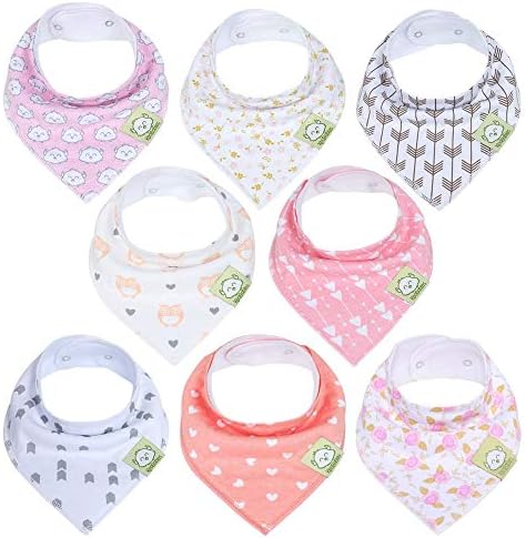 bandana bib pink