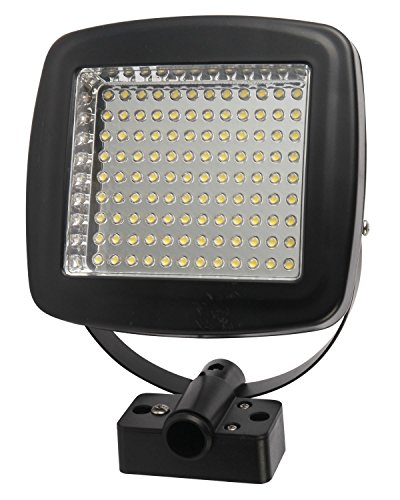 MicroSolar - NATURAL WHITE (Not Bluish) 400 LUMEN - 5W ANGLE ADJUSTABLE Solar Panel - Lithium Battery Solar Flood Light // Wall or Ground Mounted // 2 AXES Adjustable Light Fixture