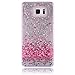 Rosepark Note 5 Case, Galaxy Note 5 Case, (TM) Creative Design Flowing Liquid Floating Luxury Bling Glitter Sparkle Stars Hard Case for Samsung Galaxy Note 5