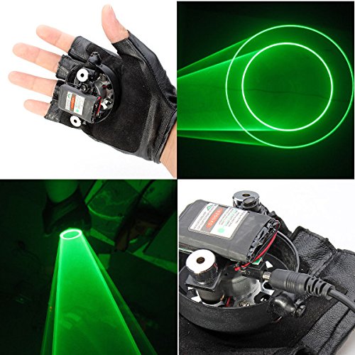 Gloves-Double-Green-Swirl-Gloves-523nm-Builtin-Battery-5mw