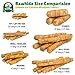Lucky Premium Treats Chicken Wrapped Dog Treats – Bull Stick - USA Made Raw Hide for Extra Large Dogs – Long Lasting, Preservative Free Dog Treats – 6 Chews