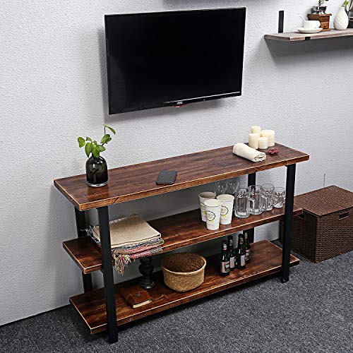 WGX Design For You 47" Wood TV Stand Storage Console,Modern Industrial