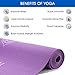 Yes4All Premium PVC Exercise Yoga Mat Printed Design – Printed Yoga Mat Thin Non Slip for Workout, Pilates – Yoga Floor Mat with Design (3mm, Hypnotica Purple)