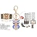 Aibearty Fashionable Creative Diamond Crystal Rhinestone Blue Owl Keychain Bag Charm Pendent
