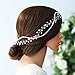 Yean Crystal Bride Wedding Hair Vine Silver Rhinestone Wedding Hair Accessories Bridal Hair Piece for Women and Girls