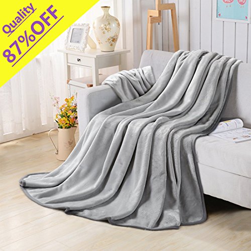 Fleece blankets for the bed extra soft brush fabric super warm so…