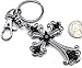 Soulbreezecollection Retro Christian Cross Keychain Key Ring Charm Fashion Accessories Rhinestones