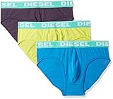 Diesel Men's Fresh and Bright Andre Three Pack, Blue/Yellow, L