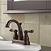 Delta Faucet 2575LF-RBMPU Leland, Two Handle Centerset Lavatory Faucet, Venetian Bronze
