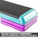 The Step Original Health Club Aerobic Step Riser, Violet, Pair (91123)